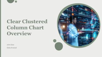 Clear Clustered Column Chart Overview PPT Slides AT