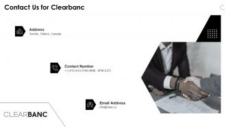 Clearbanc funding elevator contact us for clearbanc ppt slides show
