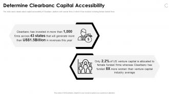 Clearbanc funding elevator determine clearbanc capital accessibility