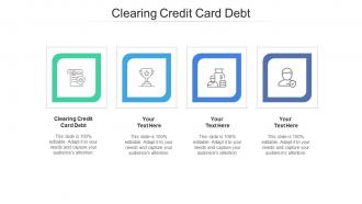 Clearing credit card debt ppt powerpoint presentation model clipart cpb