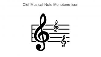 Clef Musical Note Monotone Icon In Powerpoint Pptx Png And Editable Eps Format