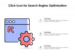 Click icon for search engine optimization