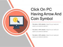 Click on pc having arrow and coin symbol