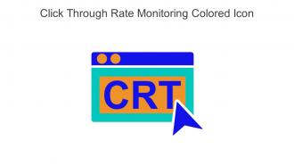 Click Through Rate Monitoring Colored Icon In Powerpoint Pptx Png And Editable Eps Format