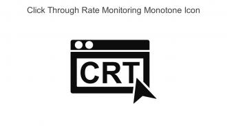 Click Through Rate Monitoring Monotone Icon In Powerpoint Pptx Png And Editable Eps Format