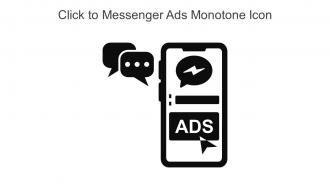 Click To Messenger Ads Monotone Icon In Powerpoint Pptx Png And Editable Eps Format