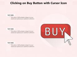 Clicking on buy button with cursor icon