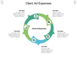 Client ad expenses ppt powerpoint presentation show background image cpb