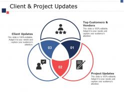 Client and project updates ppt pictures shapes