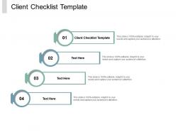 Client checklist template ppt powerpoint presentation icon example cpb