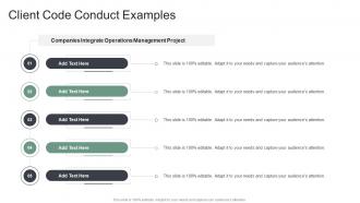 Client Code Conduct Examples In Powerpoint And Google Slides Cpb