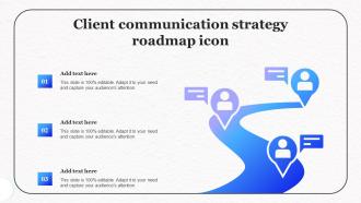 Client Communication Strategy Roadmap Icon