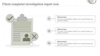 Client Complaint Investigation Report Icon