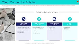 Client connection policies debt collection strategies ppt file background images