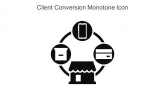 Client Conversion Monotone Icon In Powerpoint Pptx Png And Editable Eps Format