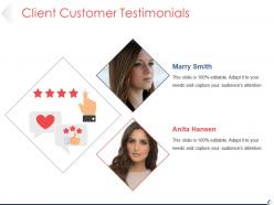 Client customer testimonials powerpoint guide