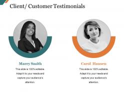 Client customer testimonials presentation powerpoint