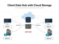 Client data hub with cloud storage