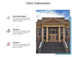 Client deliverables ppt powerpoint presentation slides influencers cpb