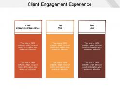 Client engagement experience ppt powerpoint presentation file show cpb