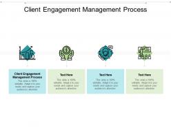 Client engagement management process ppt powerpoint presentation infographics cpb