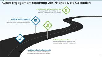 Client engagement roadmap with finance data collection
