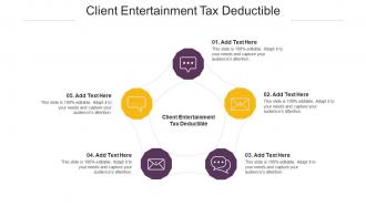 Client Entertainment Tax Deductible Ppt Powerpoint Presentation Slides Microsoft Cpb