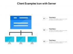 Client examples icon with server