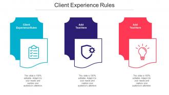 Client Experience Rules Ppt Powerpoint Presentation Summary Graphics Template Cpb