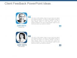 Client Feedback Powerpoint Ideas