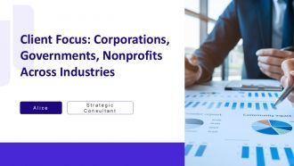 Client Focus Corporations Governments Nonprofits Across Industries PPT PowerPoint AT