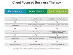 Client Focused Business Therapy Powerpoint Slides