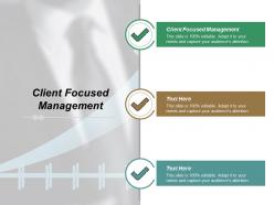 Client focused management ppt powerpoint presentation file example file cpb