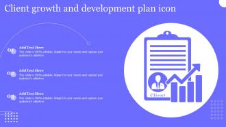 Client Growth And Development Plan Icon