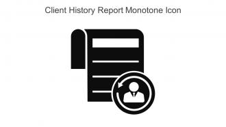 Client History Report Monotone Icon In Powerpoint Pptx Png And Editable Eps Format