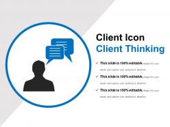 Client icon client thinking