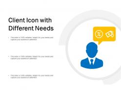 Client icon with different needs