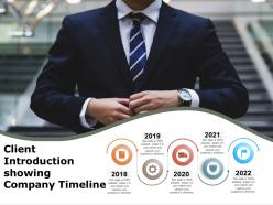 Client Introduction Showing Company Timeline