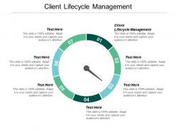 Client lifecycle management ppt powerpoint presentation file graphics design cpb