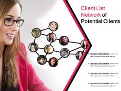 Client list network of potential clients