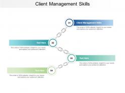 Client management skills ppt powerpoint presentation icon maker cpb