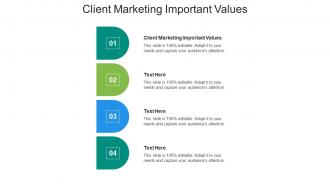 Client marketing important values ppt powerpoint presentation samples cpb