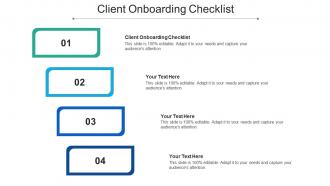 Client onboarding checklist ppt powerpoint presentation professional background cpb