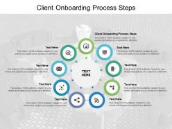 Client onboarding process steps ppt powerpoint presentation ideas professional cpb