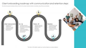 Client Onboarding Roadmap With Communication And Retention Steps