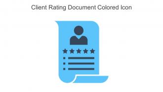 Client Rating Document Colored Icon In Powerpoint Pptx Png And Editable Eps Format