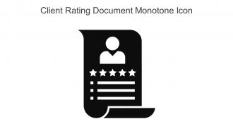 Client Rating Document Monotone Icon In Powerpoint Pptx Png And Editable Eps Format