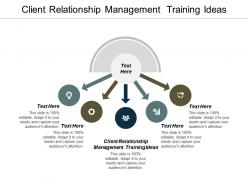 Client relationship management training ideas ppt powerpoint presentation slides deck cpb
