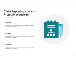 Client reporting content management data collection management system