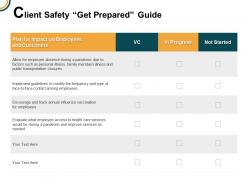 Client Safety Get Prepared Guide In Progress Transportation Ppt Powerpoint Presentation Gallery Vector